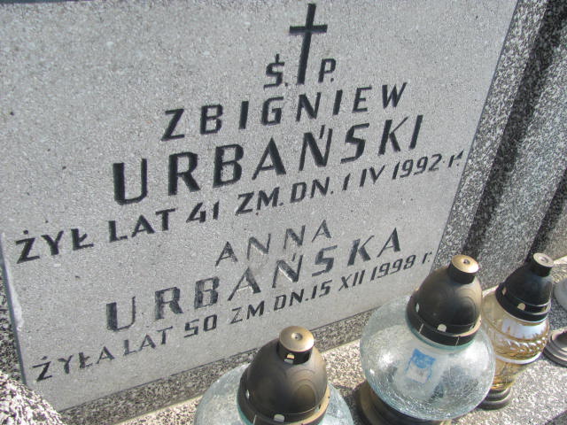 Anna Urbańska Pruszków - Grobonet - Wyszukiwarka osób pochowanych