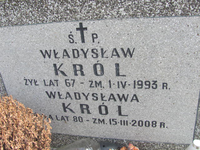 Władysław Król Pruszków - Grobonet - Wyszukiwarka osób pochowanych