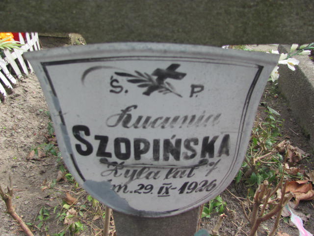 Grób Lucyna Szopińska