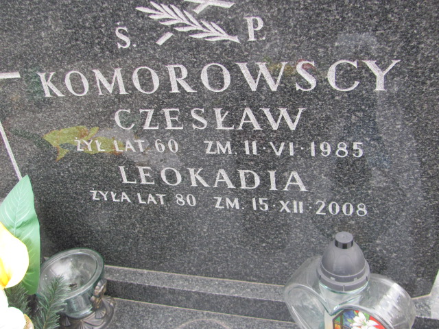 Leokadia Komorowska Pruszków - Grobonet - Wyszukiwarka osób pochowanych