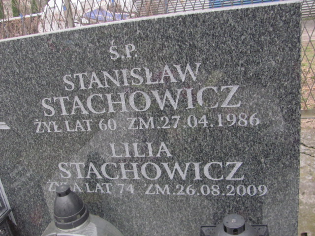 Lilia Stachowicz Pruszków - Grobonet - Wyszukiwarka osób pochowanych