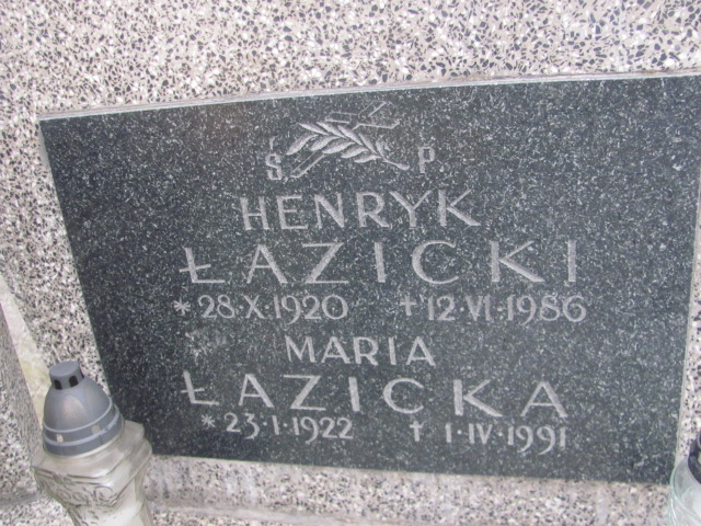 Maria Łazicka 1922 Pruszków - Grobonet - Wyszukiwarka osób pochowanych