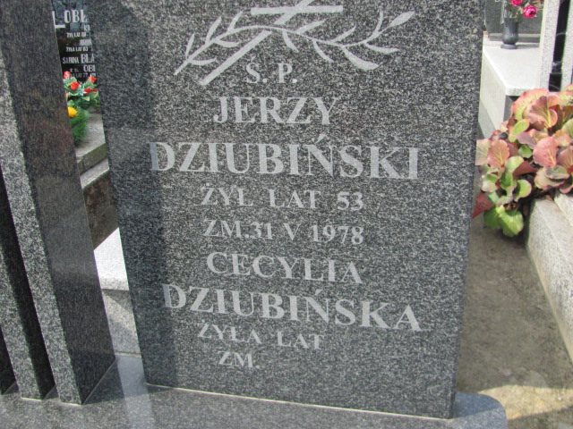 Jerzy Dziubiński Pruszków - Grobonet - Wyszukiwarka osób pochowanych