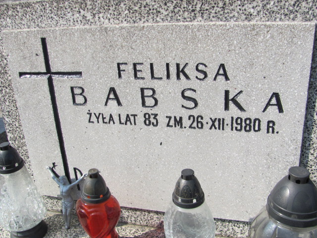 Feliksa Babska Pruszków - Grobonet - Wyszukiwarka osób pochowanych