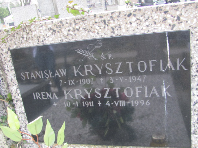 Irena Krysztofiak 1911 Pruszków - Grobonet - Wyszukiwarka osób pochowanych