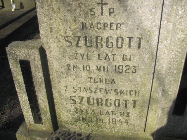 Tomasz Szurgott Pruszków - Grobonet - Wyszukiwarka osób pochowanych