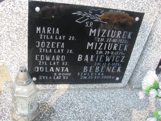 Jolanta Bębenek Pruszków - Grobonet - Wyszukiwarka osób pochowanych