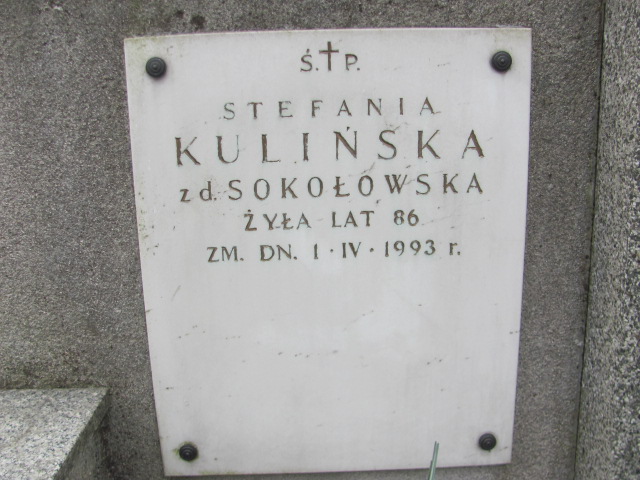 Stefania Kulińska Pruszków - Grobonet - Wyszukiwarka osób pochowanych