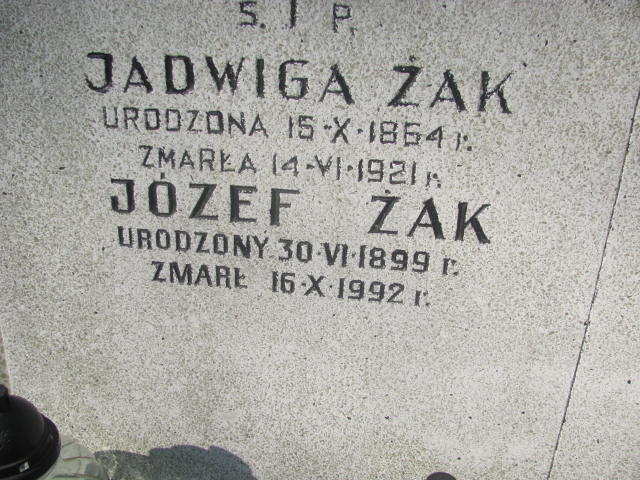 Józef Żak 1899 Pruszków - Grobonet - Wyszukiwarka osób pochowanych