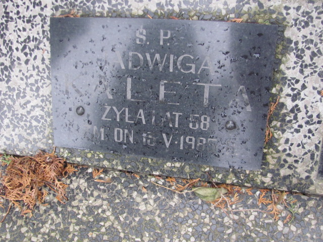 Jadwiga Kaleta Pruszków - Grobonet - Wyszukiwarka osób pochowanych