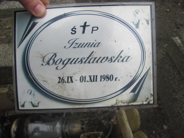 Izabela Bogusławska 1980 Pruszków - Grobonet - Wyszukiwarka osób pochowanych