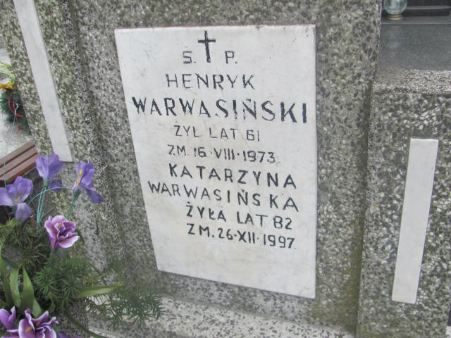 Katarzyna Warwasińska Pruszków - Grobonet - Wyszukiwarka osób pochowanych