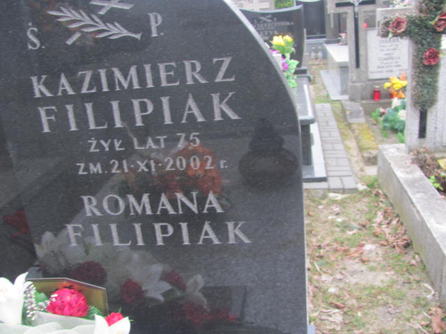 Romana Filipiak Pruszków - Grobonet - Wyszukiwarka osób pochowanych