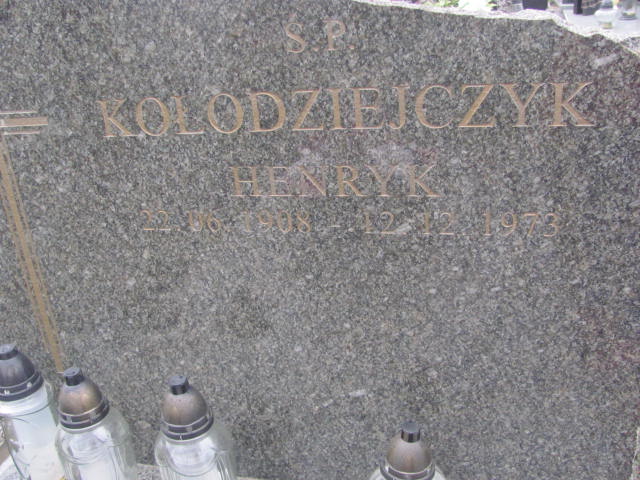 Henryk Kołodziejczyk 1908 Pruszków - Grobonet - Wyszukiwarka osób pochowanych