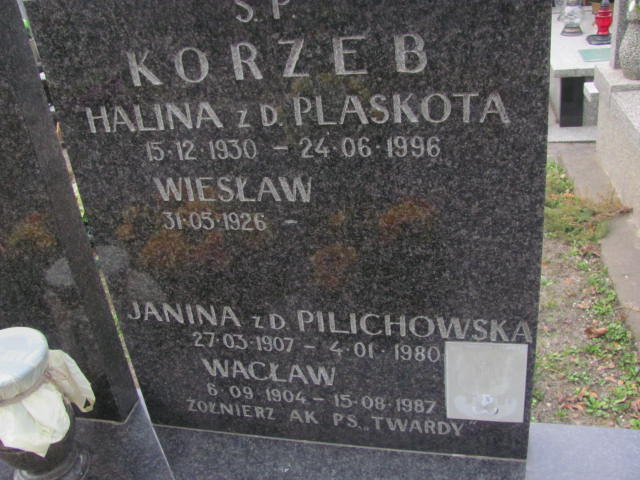 Halina Korzeb 1930 Pruszków - Grobonet - Wyszukiwarka osób pochowanych