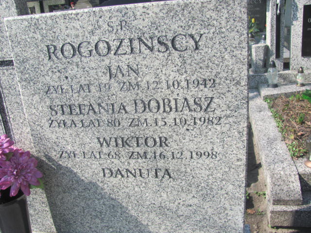 Wiktor Rogoziński Pruszków - Grobonet - Wyszukiwarka osób pochowanych