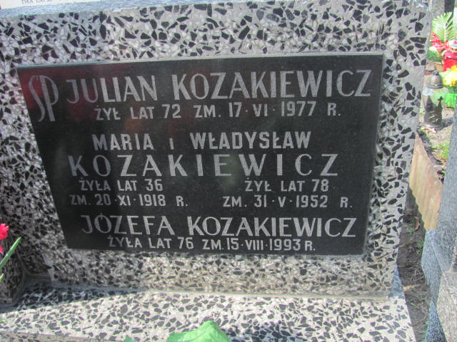 Władysław Kozakiewicz Pruszków - Grobonet - Wyszukiwarka osób pochowanych