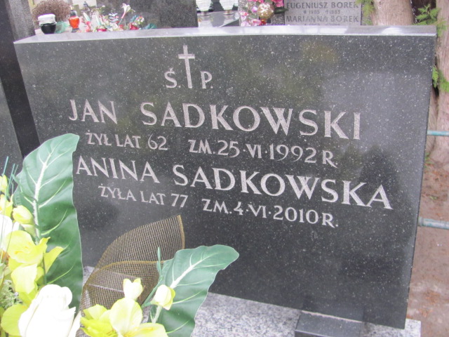 Jan Sadkowski Pruszków - Grobonet - Wyszukiwarka osób pochowanych