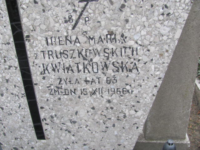 Irena Maria Kwiatkowska Pruszków - Grobonet - Wyszukiwarka osób pochowanych