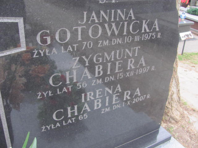 Zygmunt Chabiera Pruszków - Grobonet - Wyszukiwarka osób pochowanych