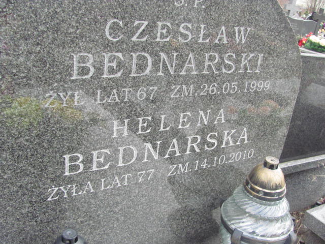 Elżbieta Bednarska 1958 Pruszków - Grobonet - Wyszukiwarka osób pochowanych