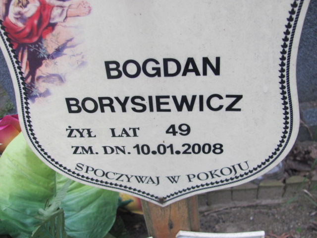 Bogdan Borysiewicz 1958 Pruszków - Grobonet - Wyszukiwarka osób pochowanych