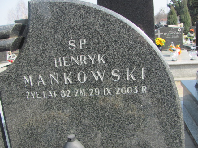 Grób Henryk Mańkowski