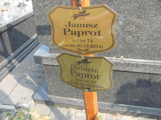 Janusz Paprot Pruszków - Grobonet - Wyszukiwarka osób pochowanych